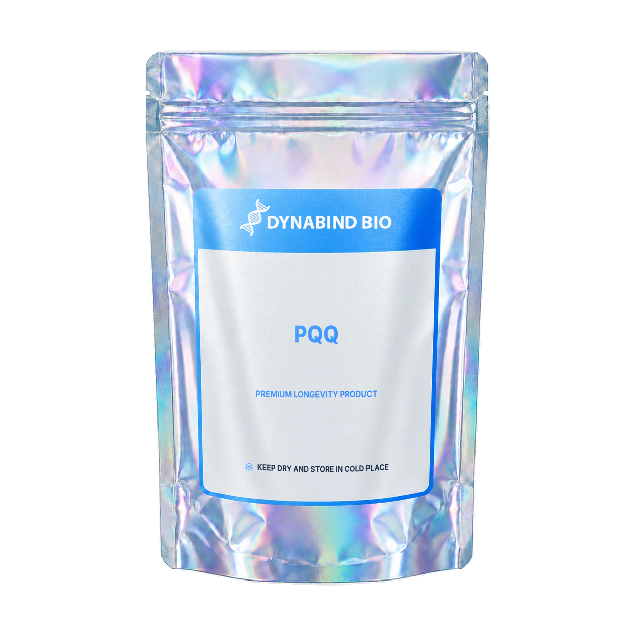 PQQ supplement pouch for mitochondrial signalling, antioxidant, memory and attention research by DynaBind Bio